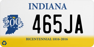 IN license plate 465JA