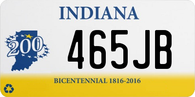 IN license plate 465JB