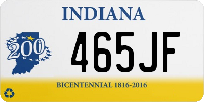 IN license plate 465JF