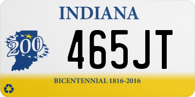 IN license plate 465JT