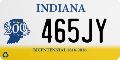 IN license plate 465JY