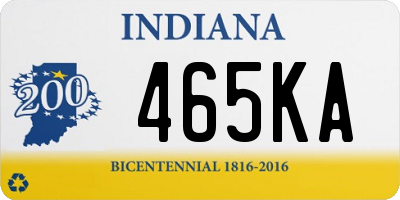 IN license plate 465KA