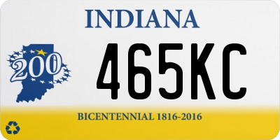 IN license plate 465KC