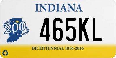 IN license plate 465KL