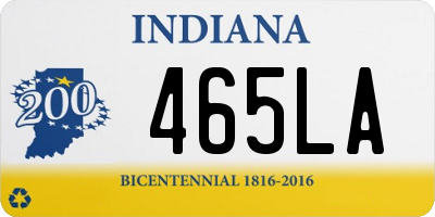 IN license plate 465LA