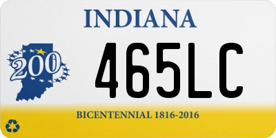 IN license plate 465LC