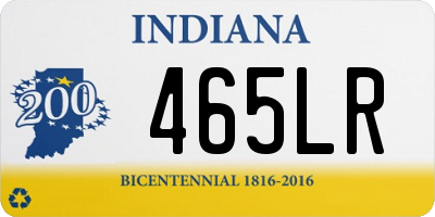 IN license plate 465LR