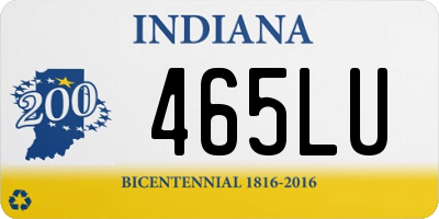 IN license plate 465LU