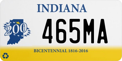 IN license plate 465MA