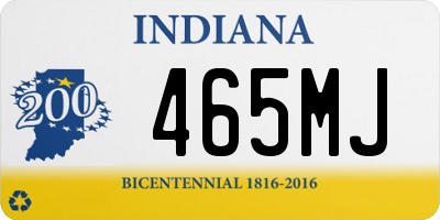 IN license plate 465MJ