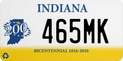 IN license plate 465MK