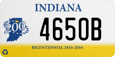 IN license plate 465OB