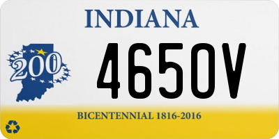 IN license plate 465OV