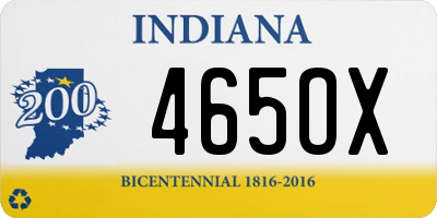 IN license plate 465OX