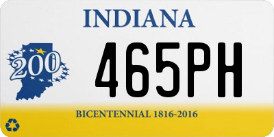 IN license plate 465PH