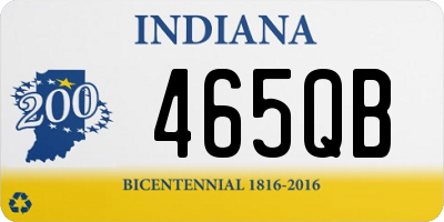 IN license plate 465QB