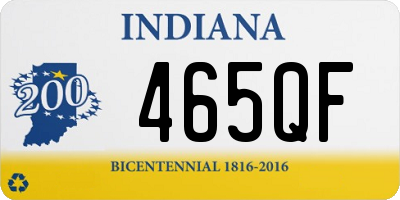 IN license plate 465QF