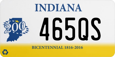 IN license plate 465QS