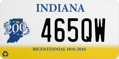 IN license plate 465QW
