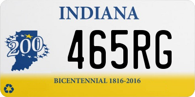 IN license plate 465RG