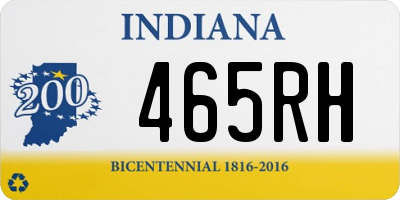 IN license plate 465RH