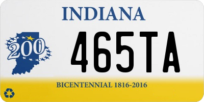 IN license plate 465TA