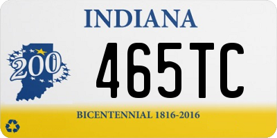 IN license plate 465TC