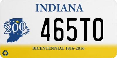 IN license plate 465TO