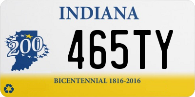 IN license plate 465TY