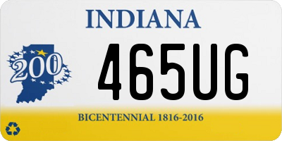 IN license plate 465UG