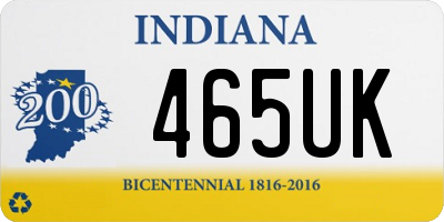 IN license plate 465UK