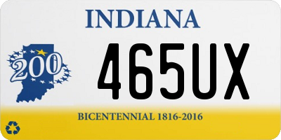 IN license plate 465UX