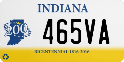 IN license plate 465VA