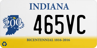 IN license plate 465VC