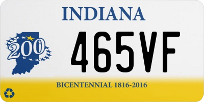 IN license plate 465VF