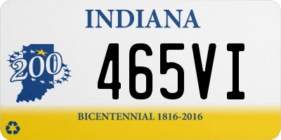 IN license plate 465VI