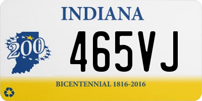 IN license plate 465VJ