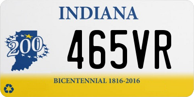 IN license plate 465VR