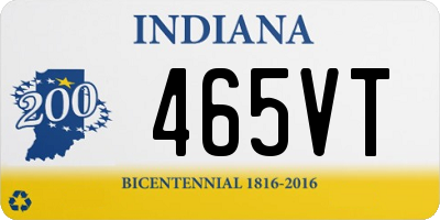 IN license plate 465VT