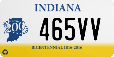 IN license plate 465VV