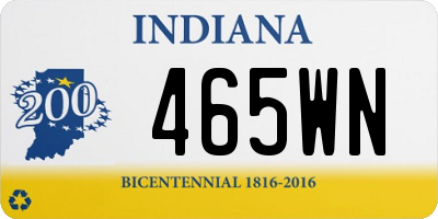 IN license plate 465WN