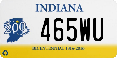 IN license plate 465WU