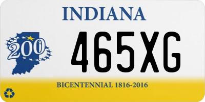 IN license plate 465XG