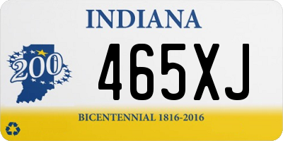 IN license plate 465XJ