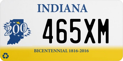 IN license plate 465XM