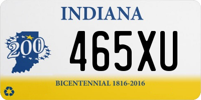 IN license plate 465XU