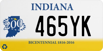 IN license plate 465YK