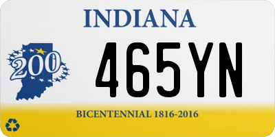 IN license plate 465YN