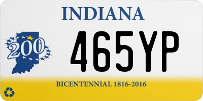 IN license plate 465YP