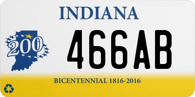 IN license plate 466AB